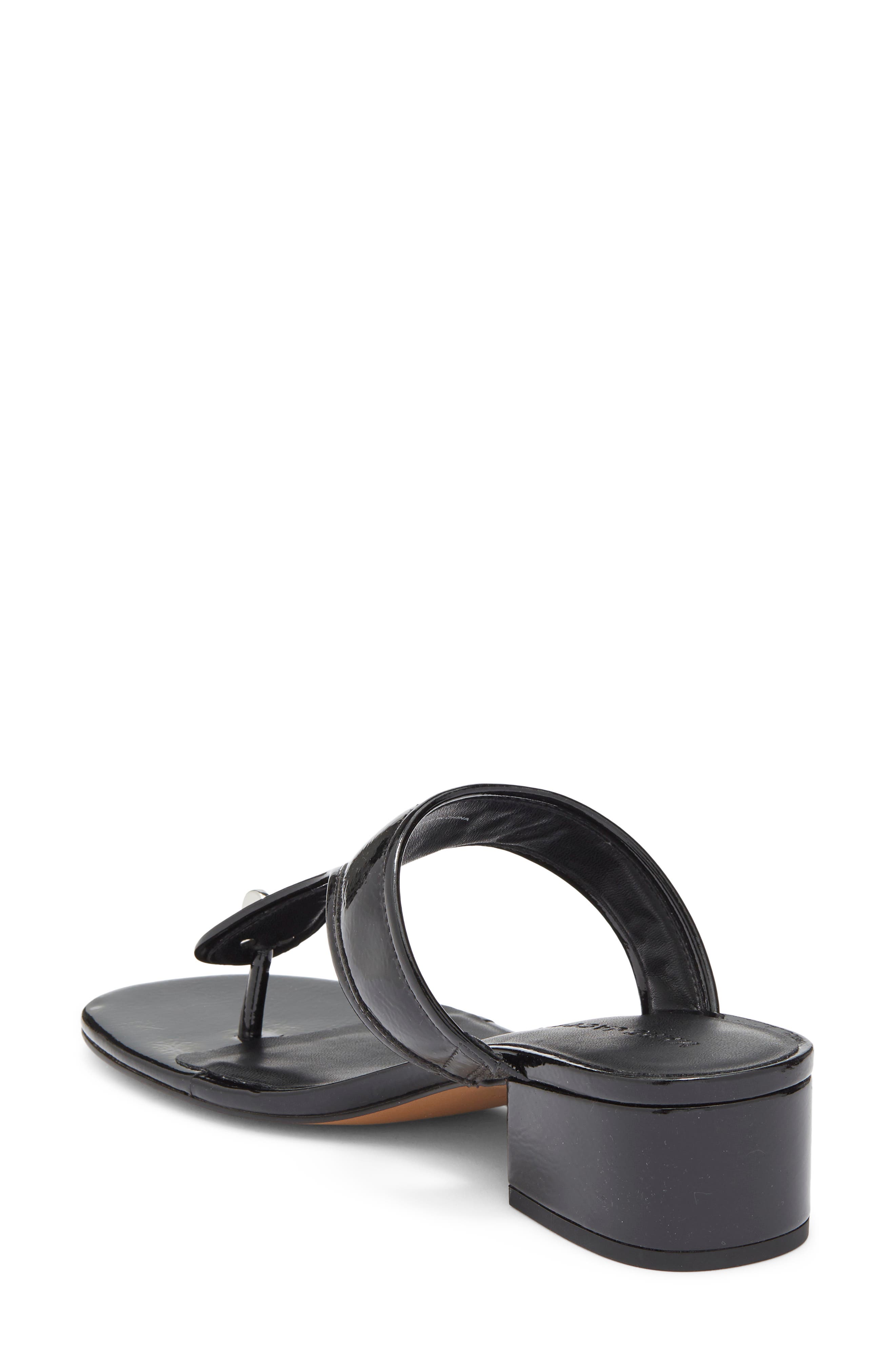 The Turnlock Heel T-Sandal, Alternate, color, BLACK