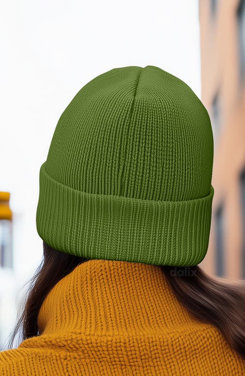 Dalix Coffee Martini Beanie Cap In Green