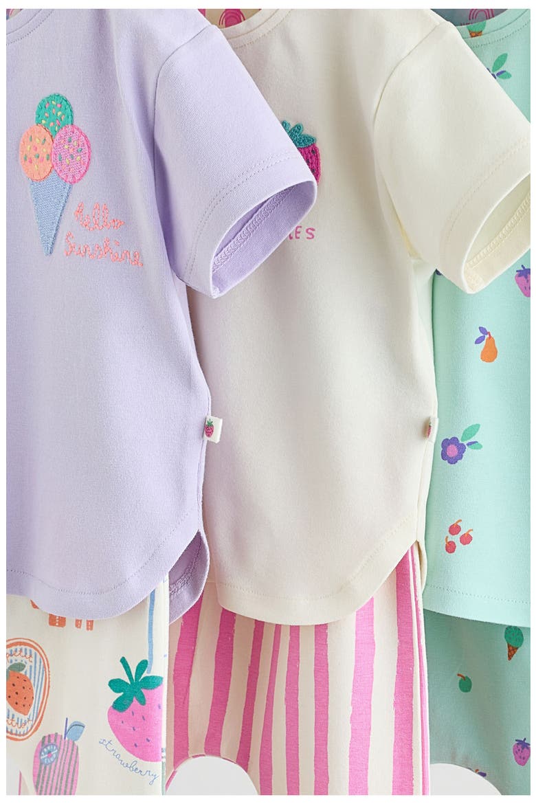 Berry Cute T-Shirts & Leggings Assorted 6-Pack, Alternate, color, PURPLE