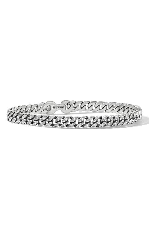 Men's Pavé Diamond Curb Chain Bracelet