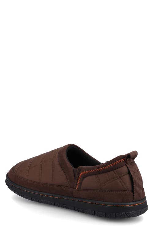 Vance Co. Vance Co Jared Faux Fur Lined Slipper In Brown