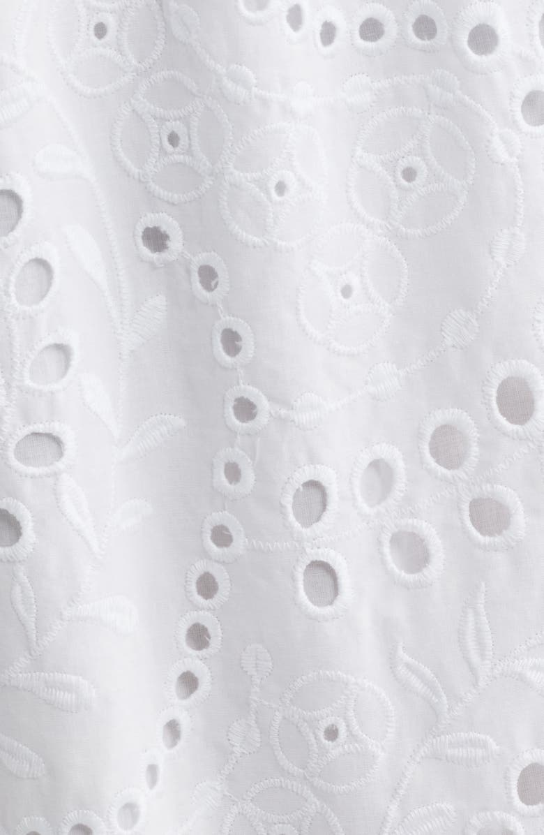 Lilly Pulitzer<sup>®</sup> Tiah Eyelet Midi Dress, Alternate, color, Resort White