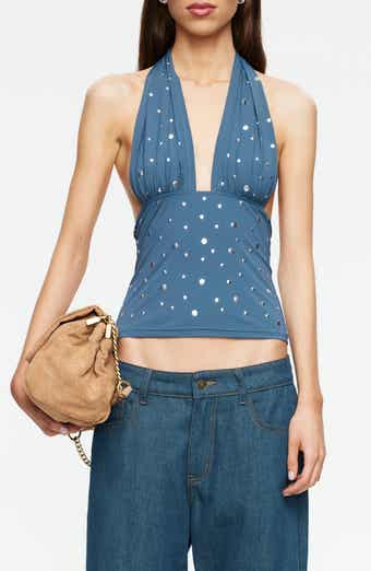 Safari Stud Halter Crop Top