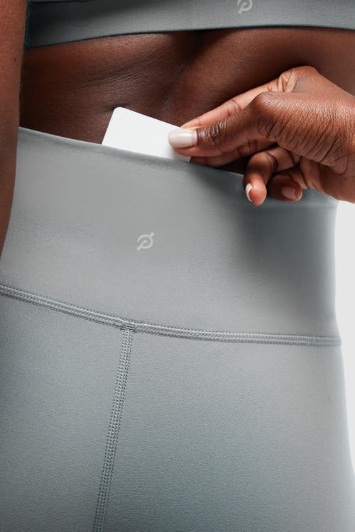Peloton Cadent Laser Perforated Legging In Sage Green