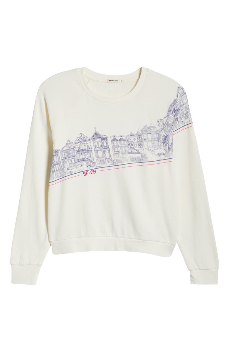 Marine Layer Cotton Graphic Sweatshirt, Alternate, color,