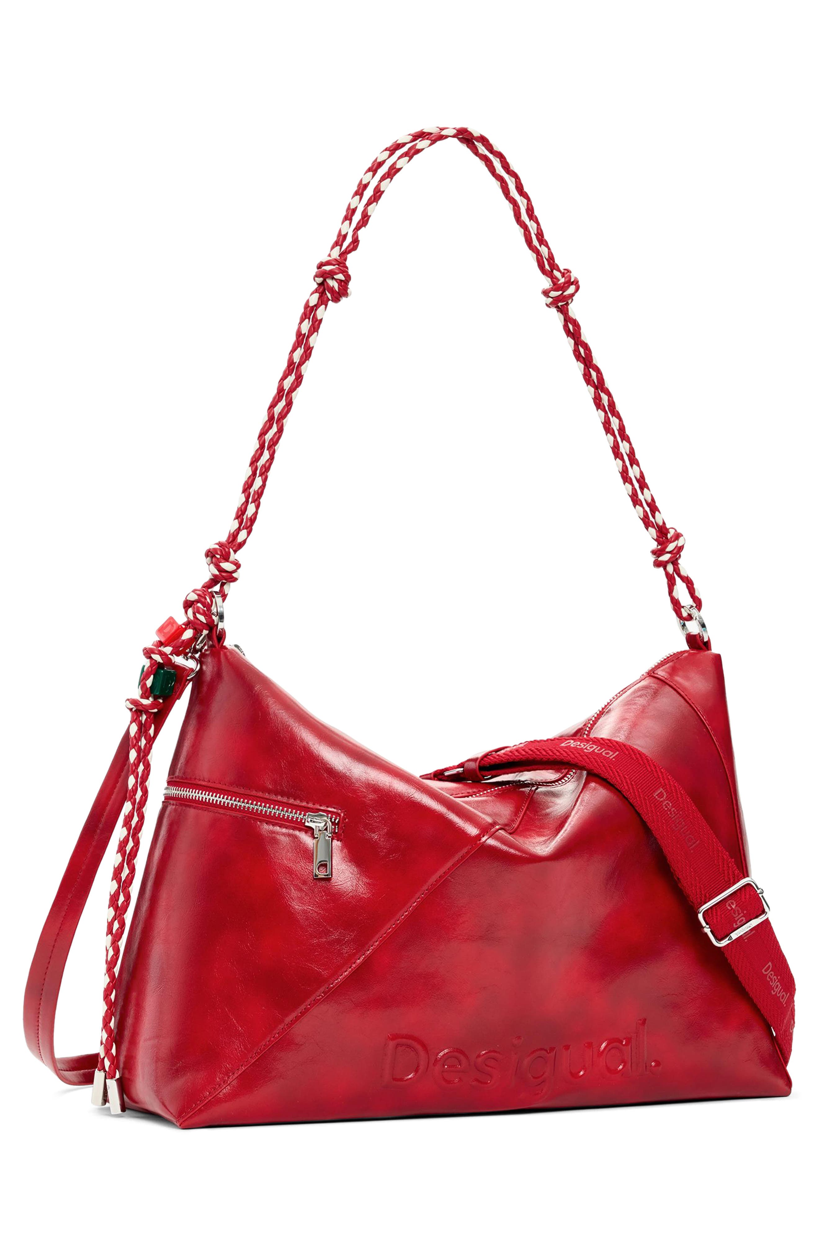 Desigual Faux Leather Shoulder Bag, Alternate, color, 