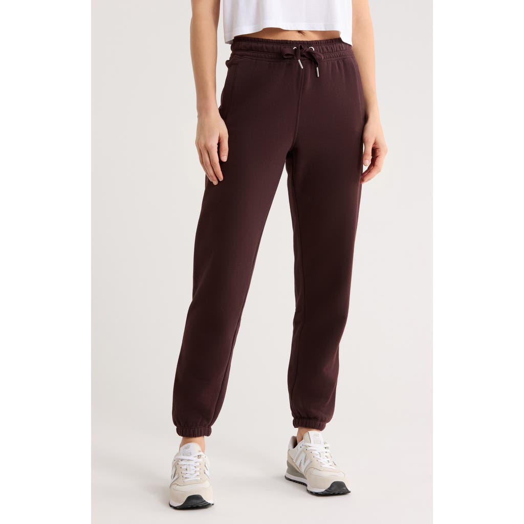 Calvin Klein Performance High Waist Relaxed Sweatpants In Brown
