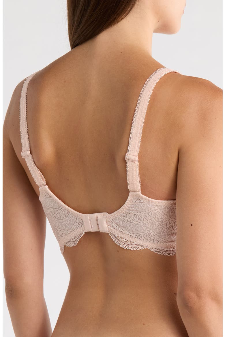 Karma Underwire Lace Demi Bra, Alternate, color, PETAL POWDER