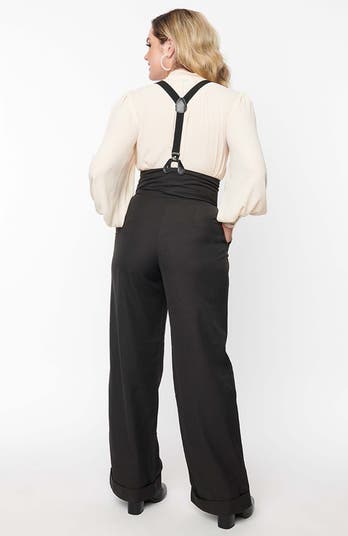 追記！Suspenders Highwaist Pants High Waist Wide Leg Suspenders Pants | Vivian Seven