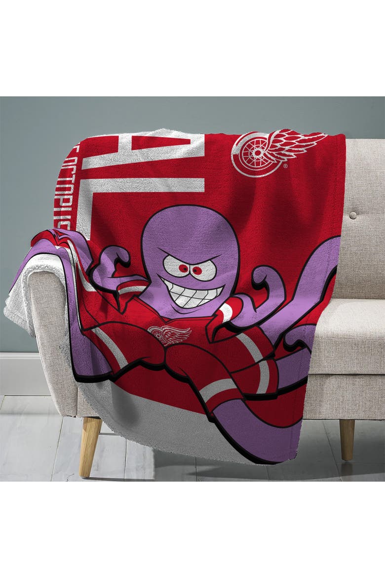Detroit Red Wings Rally Al Mascot 60" x 80" Raschel Throw Blanket, Main, color, None
