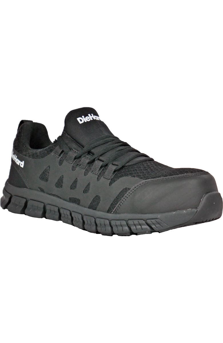 DieHard Bonneville Composite Toe Athletic Work Shoe, Main, color, Black