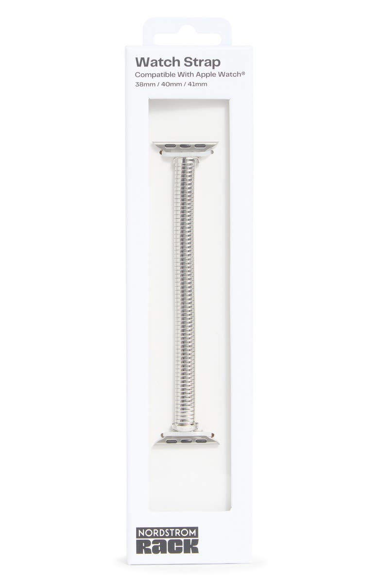 NORDSTROM RACK Omega Apple Watch<sup>®</sup> Watchband, Main, color, Silver