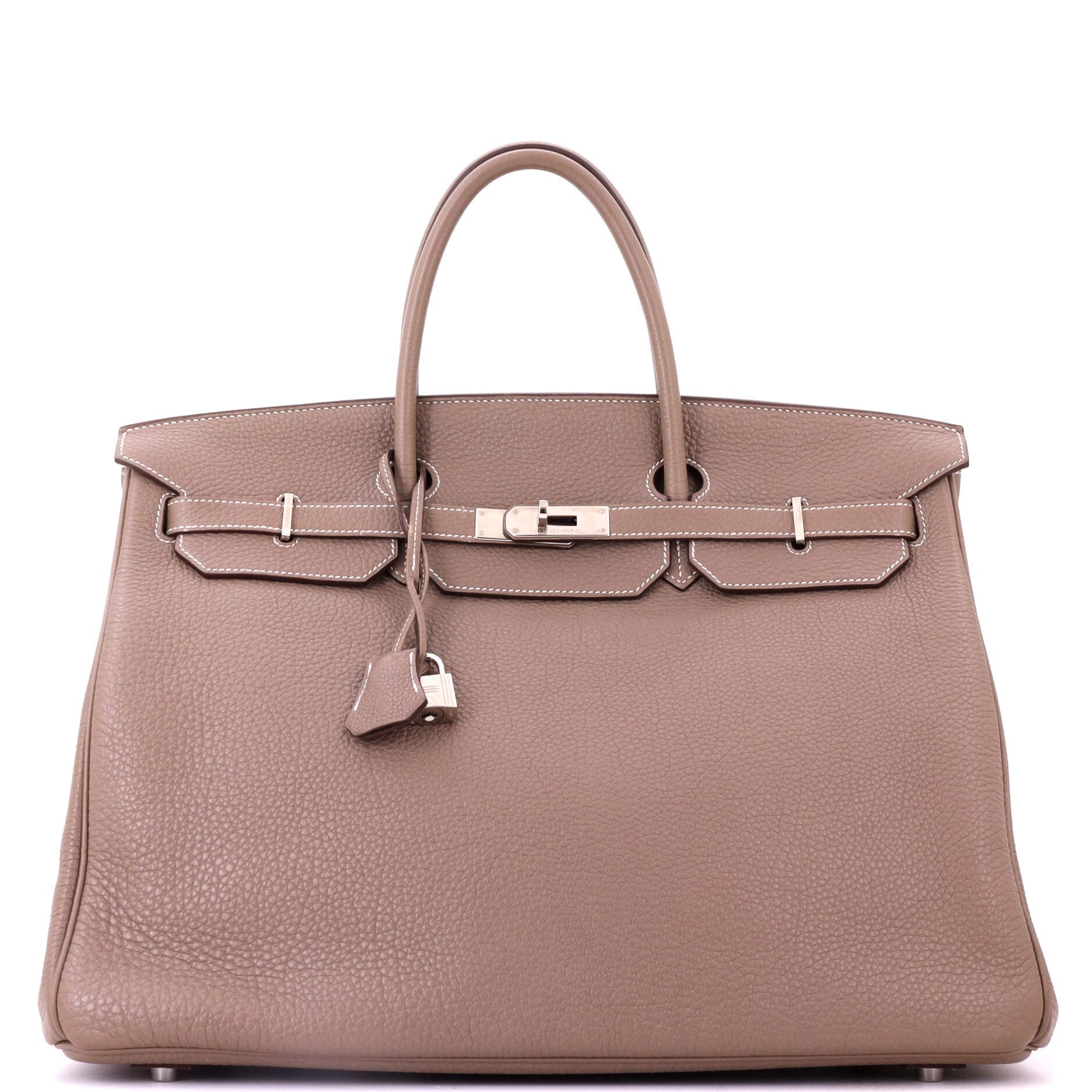 Birkin Handbag Grey Togo with Palladium Hardware 40, Main, color, Grey