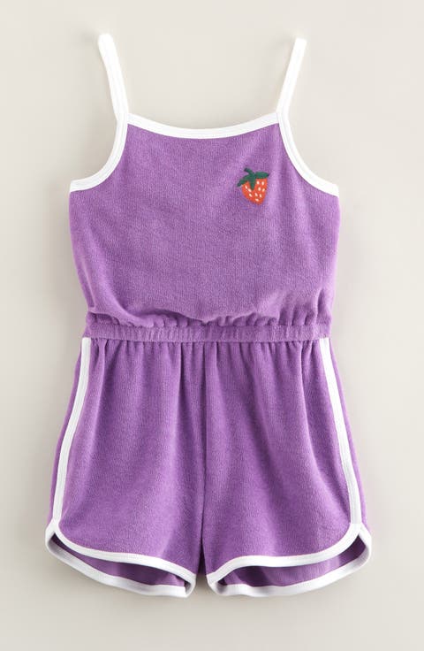 Kids' Organic Cotton Terry Romper (Toddler, Little Kid & Big Kid)