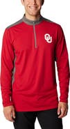 Columbia Men's Columbia Crimson Oklahoma Sooners Tech Trail™ Omni-Shade Quarter-Zip Top