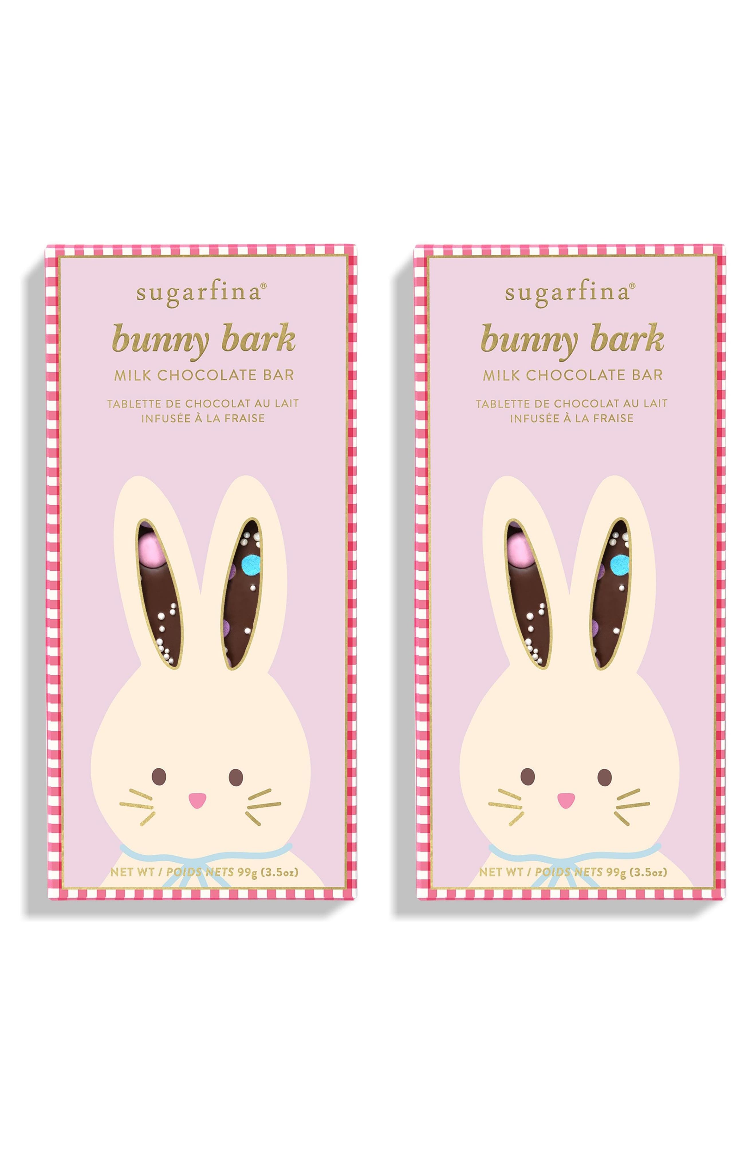 sugarfina Bunny Bark 2-Pack Milk Chocolate Bar