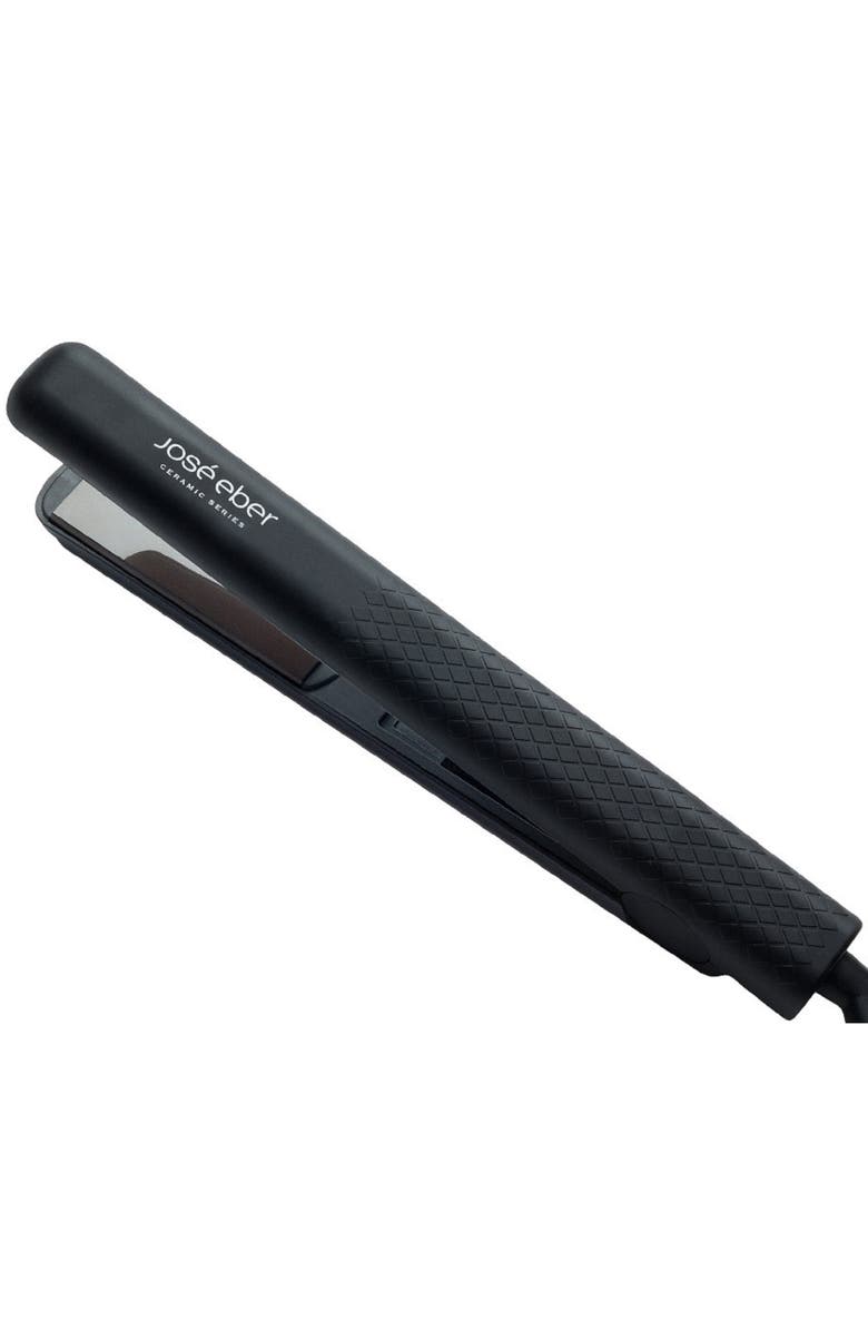 Jose Eber 100% Pure Ceramic Flat Iron Black, 1.25" Plates, Main, color, Black