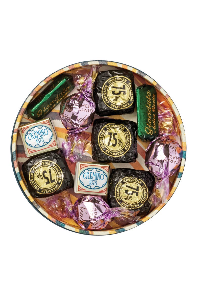 Small Murrine Hamper with Assorted Chocolates, Alternate, color, BLUE