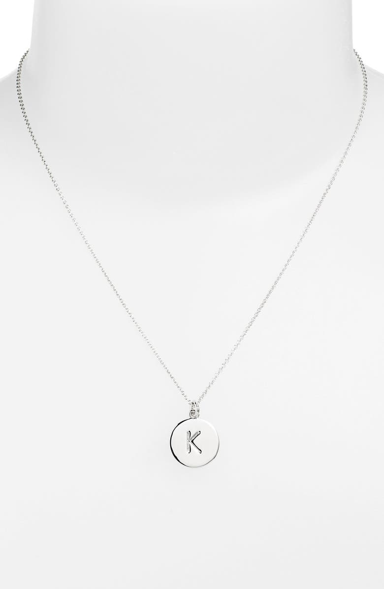 Kate Spade New York 'one in a million' initial pendant necklace, Main, color, 