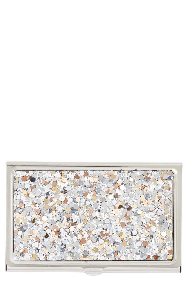 Nordstrom Glitter Card Holder, Main, color,