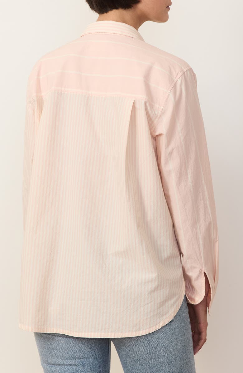 Marine Layer Cali Oversize Pima Cotton Poplin Button-Up Shirt, Alternate, color, 