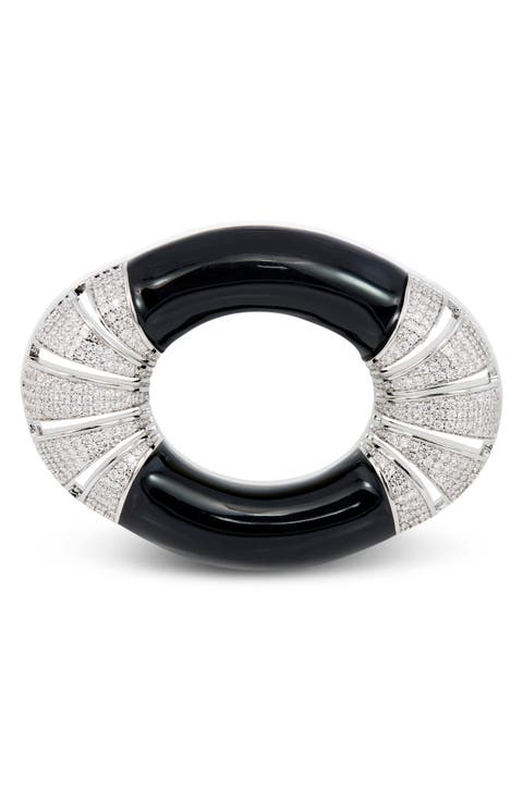 Color Block Art Deco Brooch