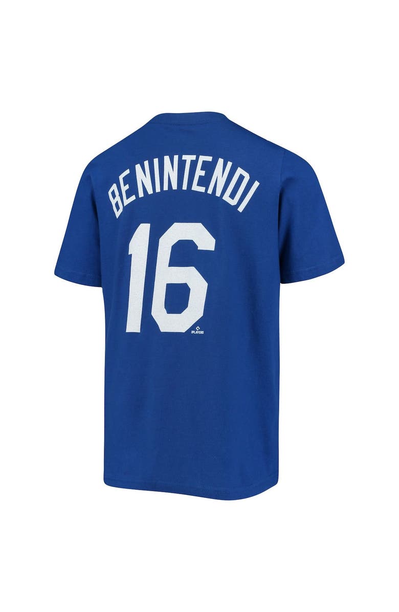 Nike Youth Nike Andrew Benintendi Royal Kansas City Royals Player Name & Number T-Shirt, Alternate, color, 
