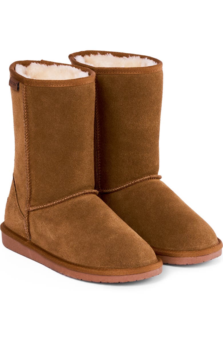 Minnetonka Callahan Faux Fur Boot, Alternate, color, Tan