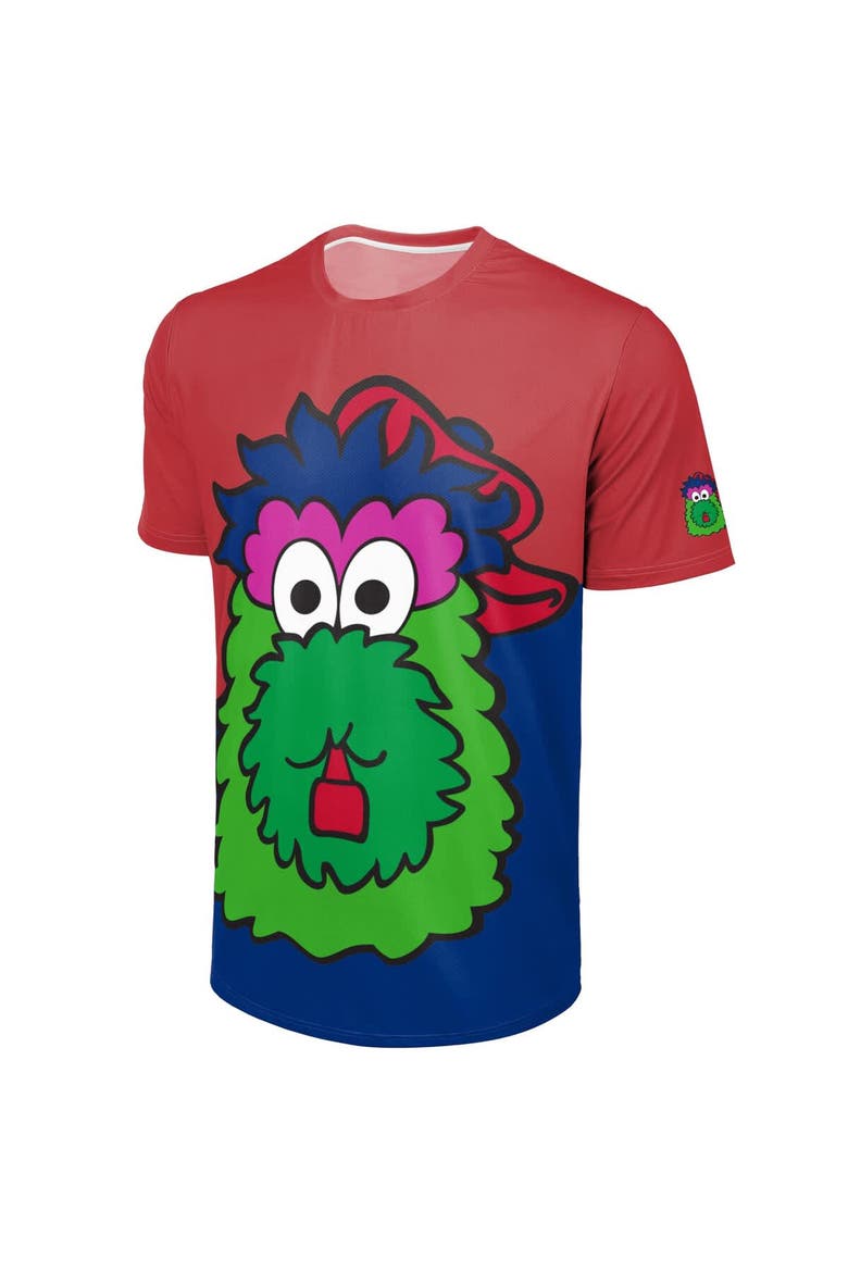 Men's FOCO Red/Royal Philadelphia Phillies Big Logo Mascot T-Shirt, Alternate, color, Red