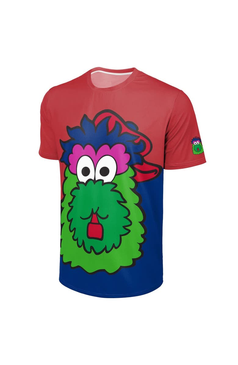 FOCO Men's FOCO Red/Royal Philadelphia Phillies Big Logo Mascot T-Shirt, Alternate, color, Red