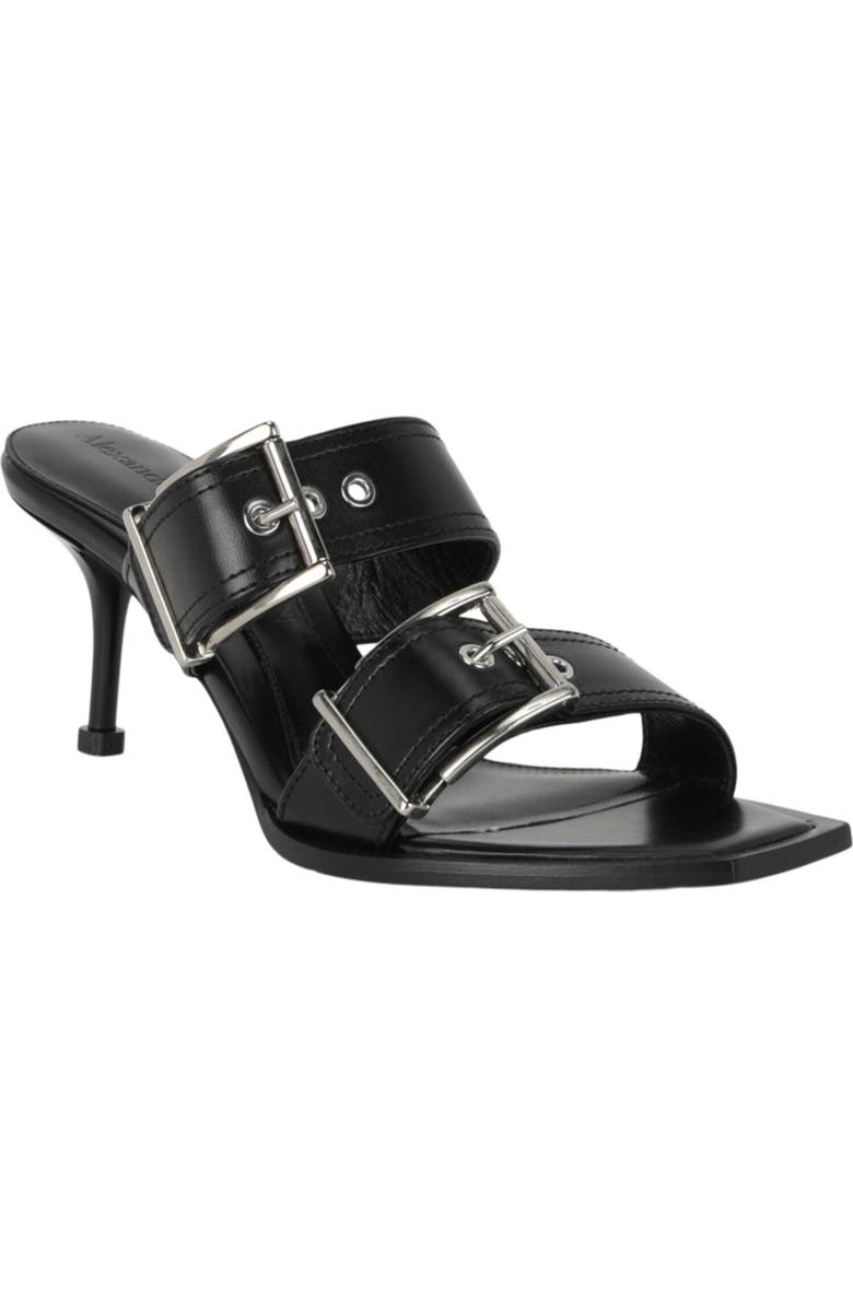 McQueen Punk Double Buckle Sandal, Main, color,