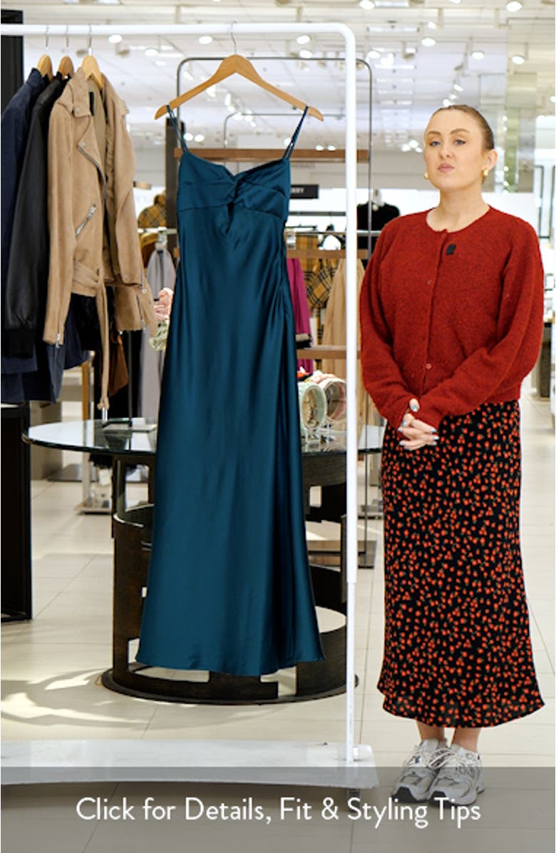 Blackthorn Satin Maxi Dress, sales video thumbnail