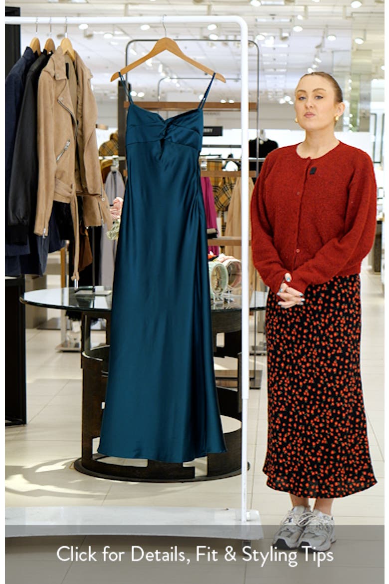 Blackthorn Satin Maxi Dress video