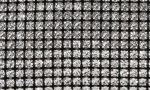 Berness Rhinestone Envelope Clutch In Silver