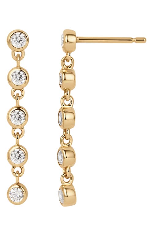 Made By Mary Poppy Tennis Drop Earrings In Gold