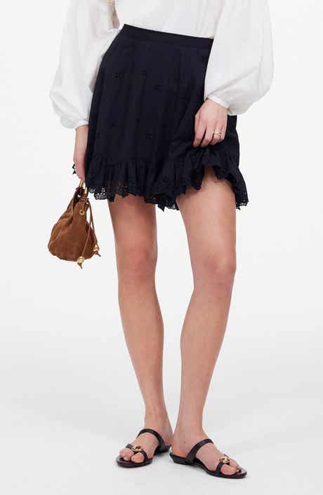 Madewell Cotton Voile Eyelet Miniskirt