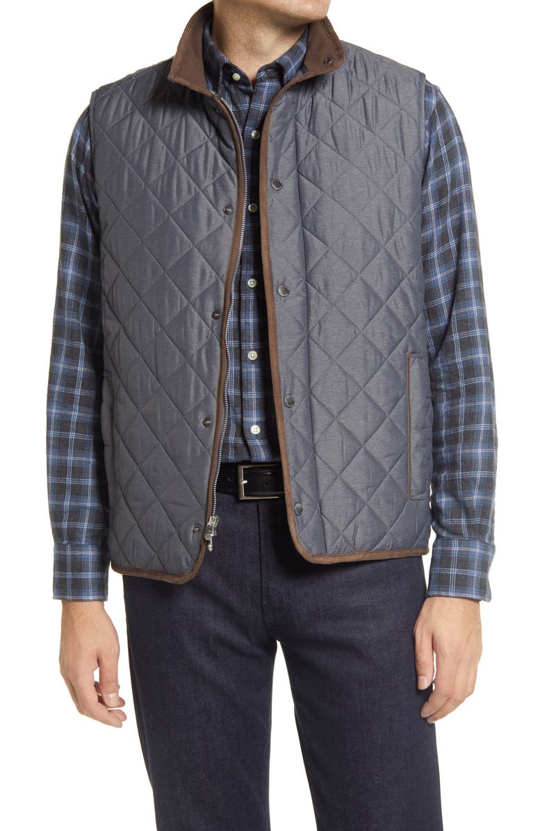 Peter Millar Essex Water Repellent Quilted Traveler Vest, Main, color,
