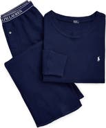 Polo Ralph Lauren Stretch Cotton Blend Thermal Pajamas