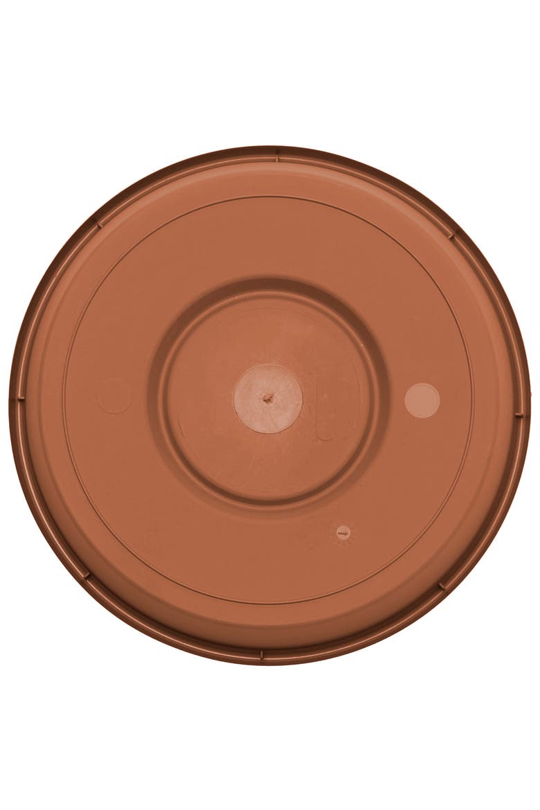Terra 14.75 Inch Resin Saucer, Alternate, color, Brown