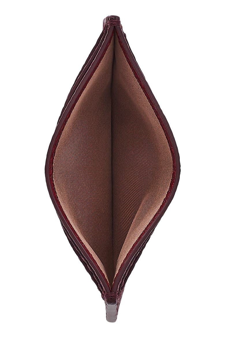 The Leather Card Case, Alternate, color, CHERRY