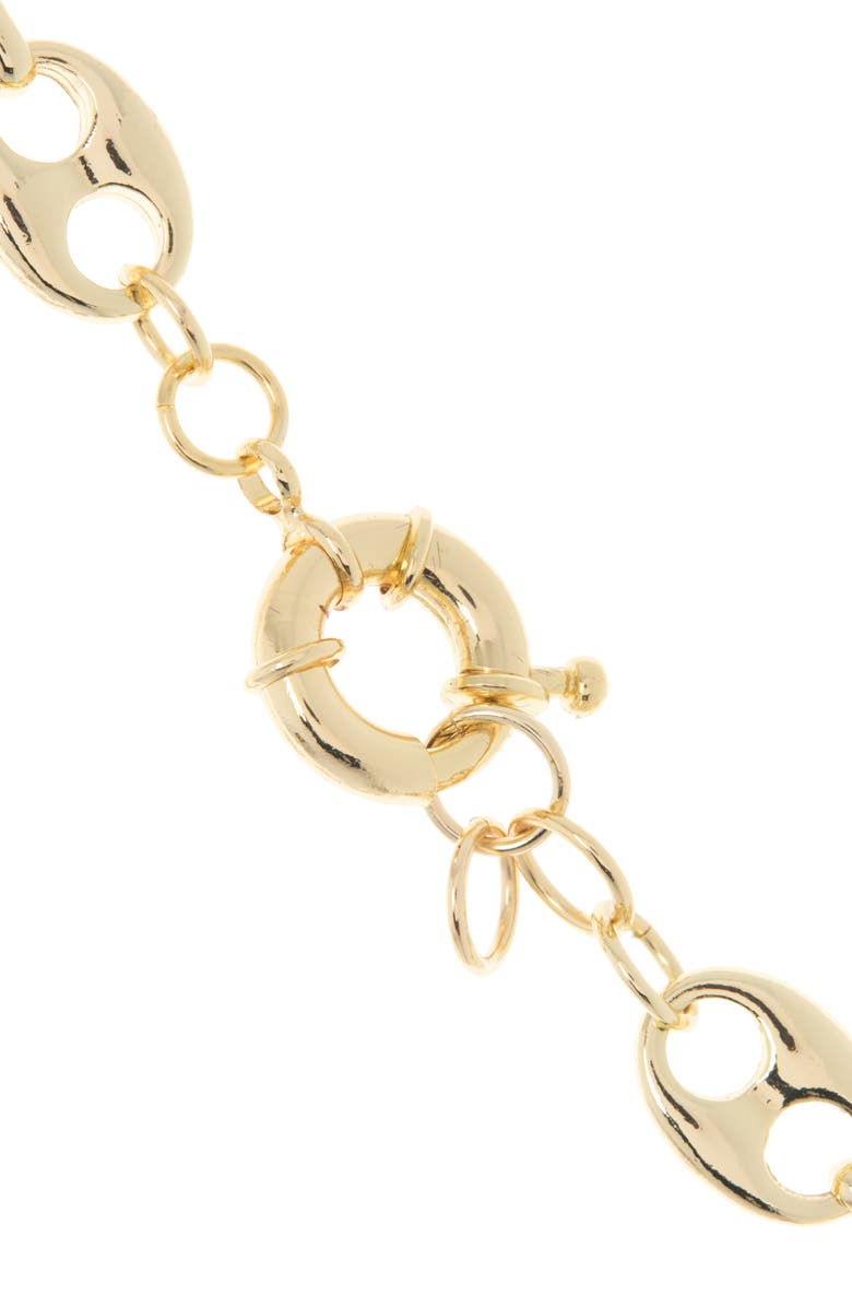 Juvell Puffed Mariner Chain Necklace, Alternate, color, 18Kt Yellow Plated Brass