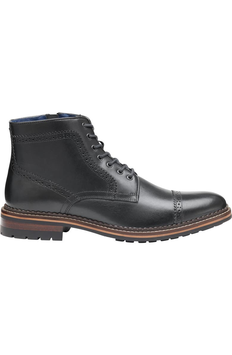 Johnston & Murphy Benton Leather Cap Toe Boot, Alternate, color,