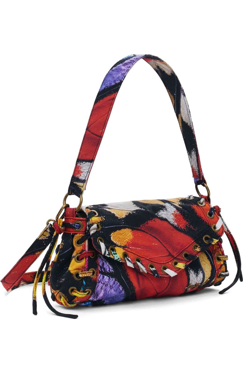 Desigual Abstract Print Crossbody Bag, Alternate, color, Red