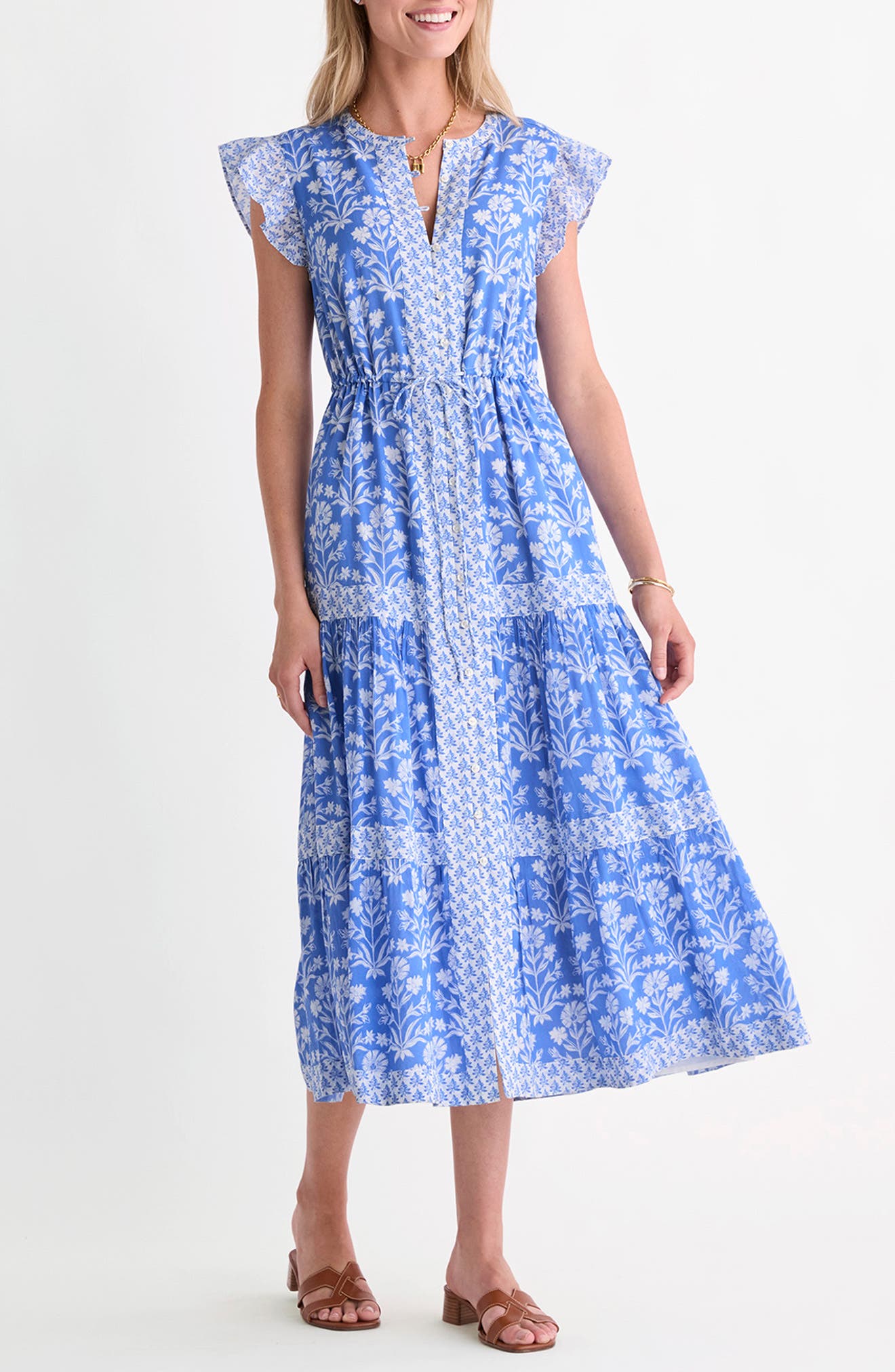 selected FLORAL BREAKER BLUE