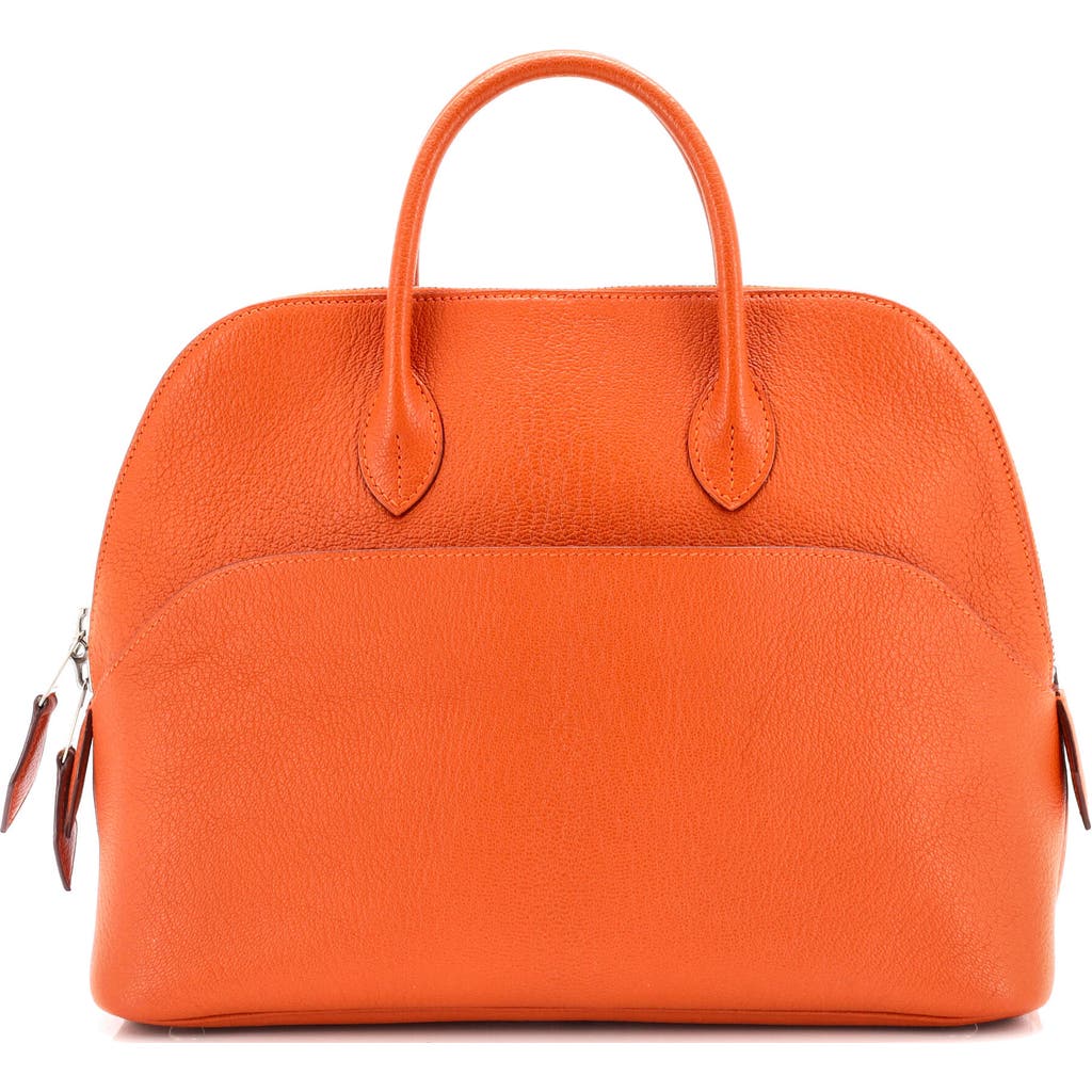 Pre-owned Hermes Hermes Bolide 1923 Bag Chevre Mysore 30 In Orange
