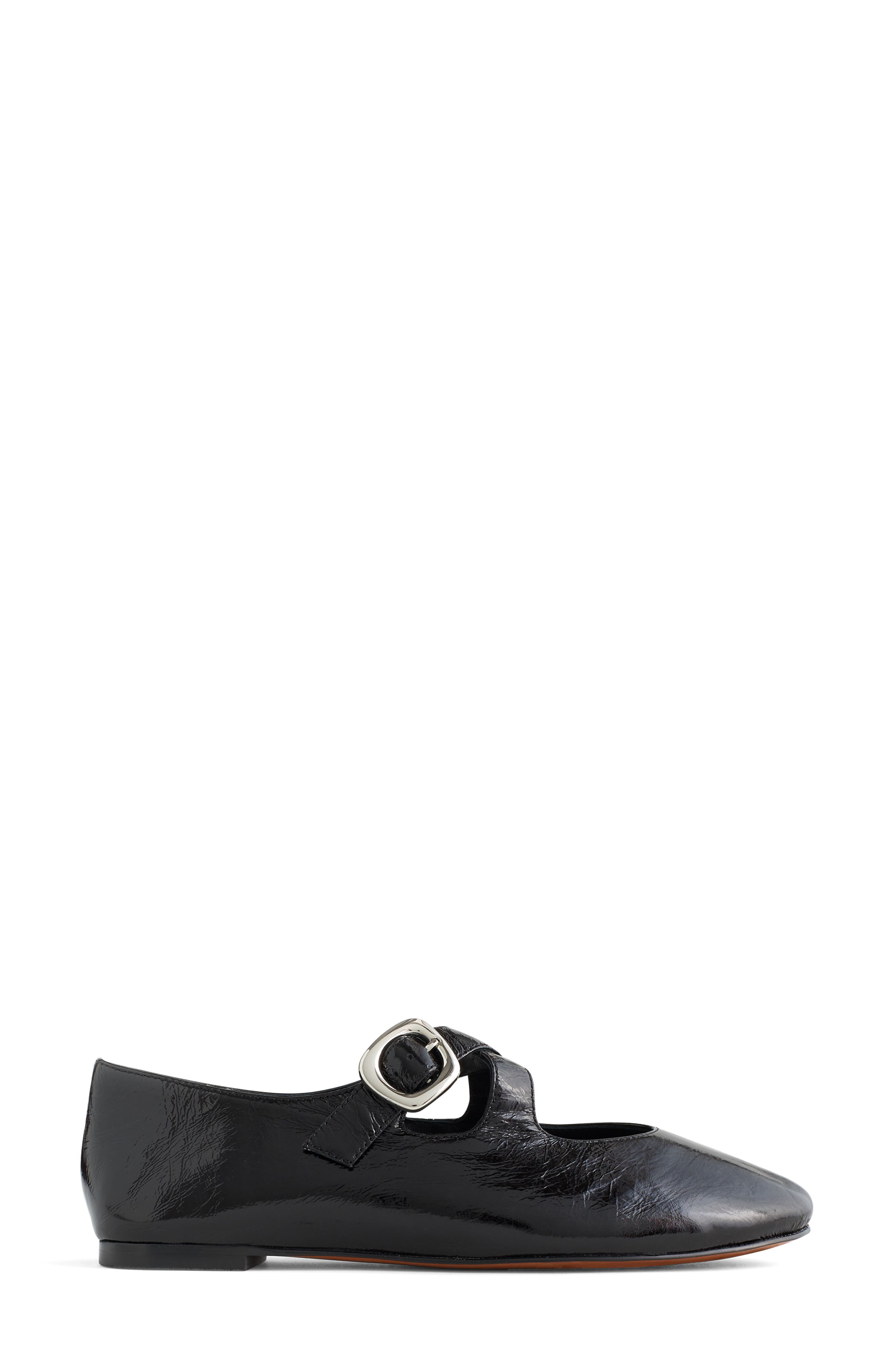 Madewell The Remy Crisscross Mary Jane Flat, Main, color, True Black