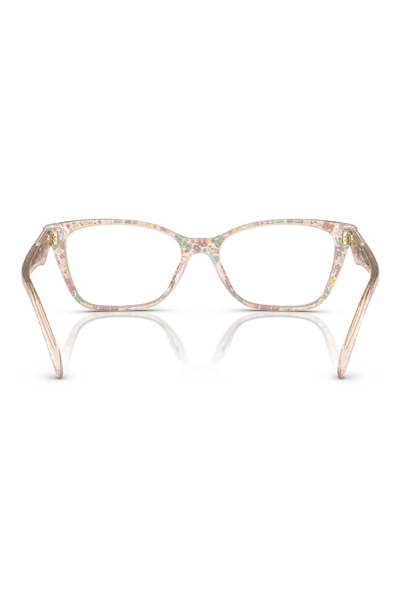 52mm Cat Eye Optical Glasses, Alternate, color, FLORAL FIELD / DEMO LENS