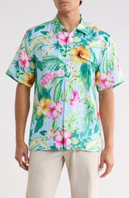 Tommy Bahama Hibiscus Heritage Linen Button-Up Shirt