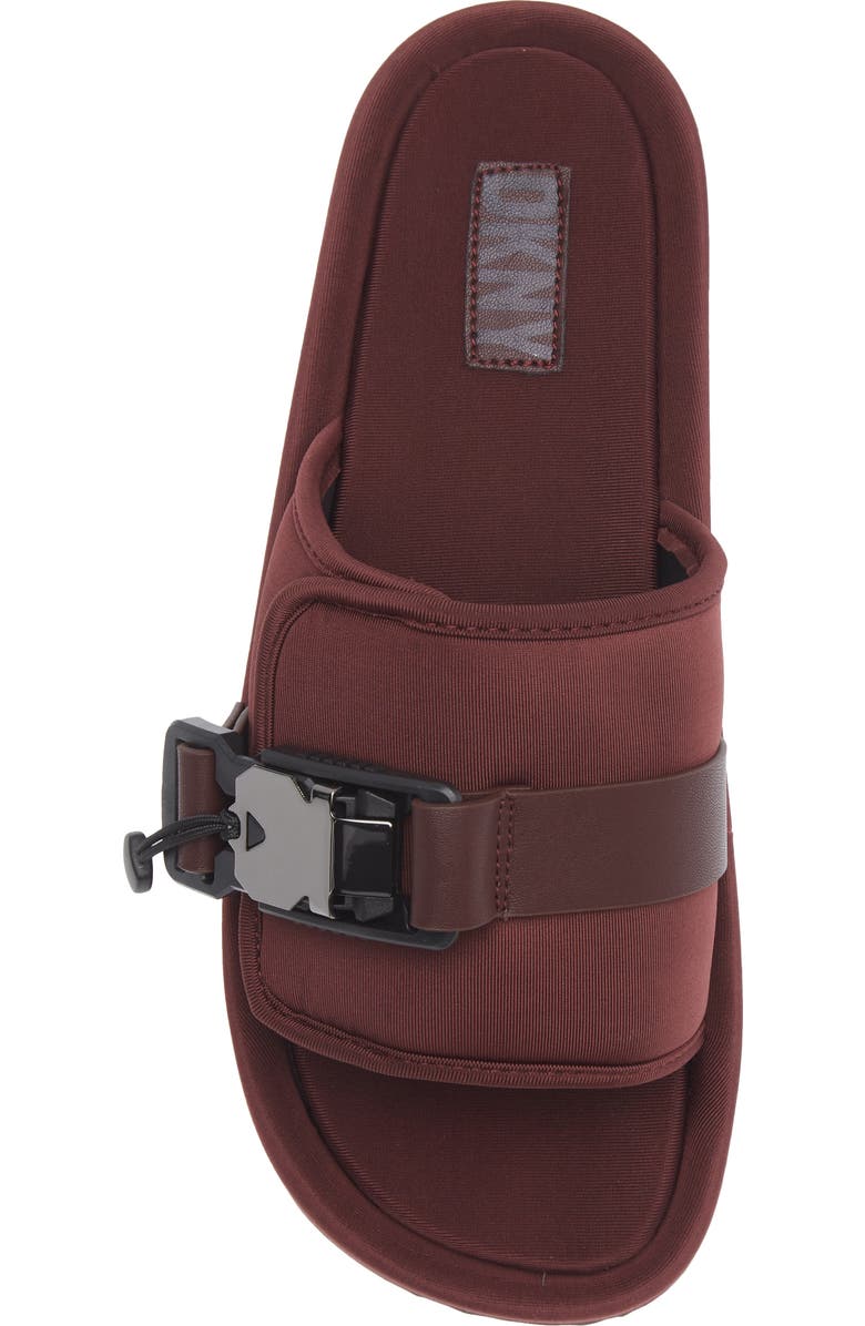 DKNY Vizer Platform Slide Sandal, Alternate, color, Bordeaux