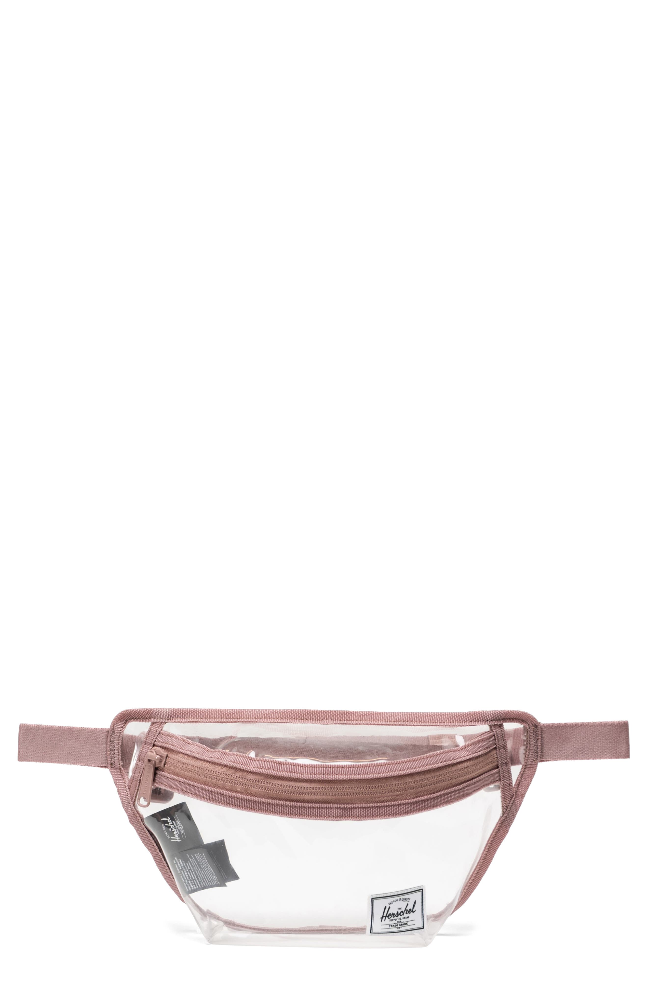 Herschel Supply Co. Classic Clear Belt Bag, Main, color, Ash Rose
